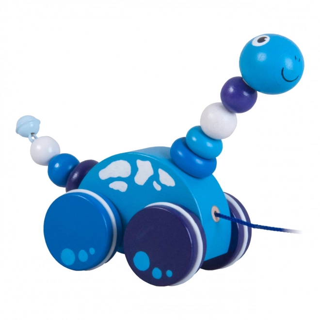 Ziehspielzeug Brontosaurus Blau