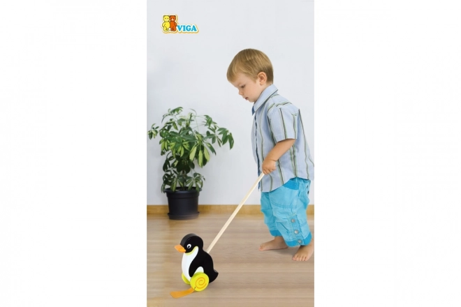 Viga Holzlauflernwagen Pinguin