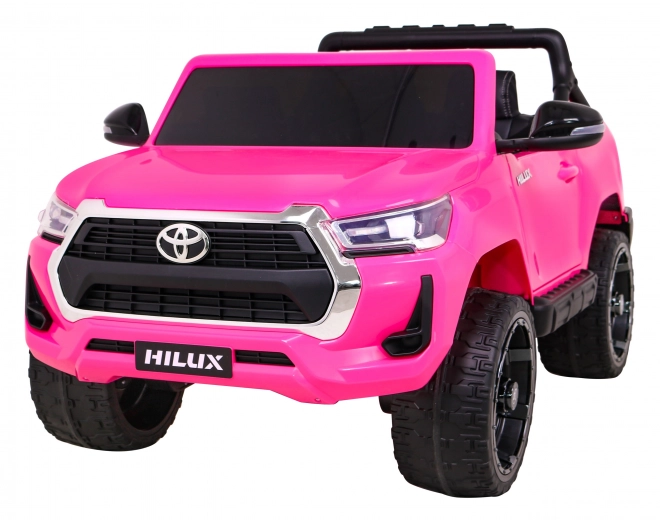 Toyota Hilux auf Batterie für Kinder Rosa + Antrieb 4x4 + Fernbedienung + 2 Sitzplätze + MP3 Radio + LED