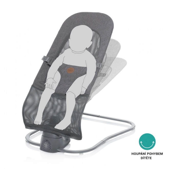 Babywippen Moyo Air in Mesh Grau