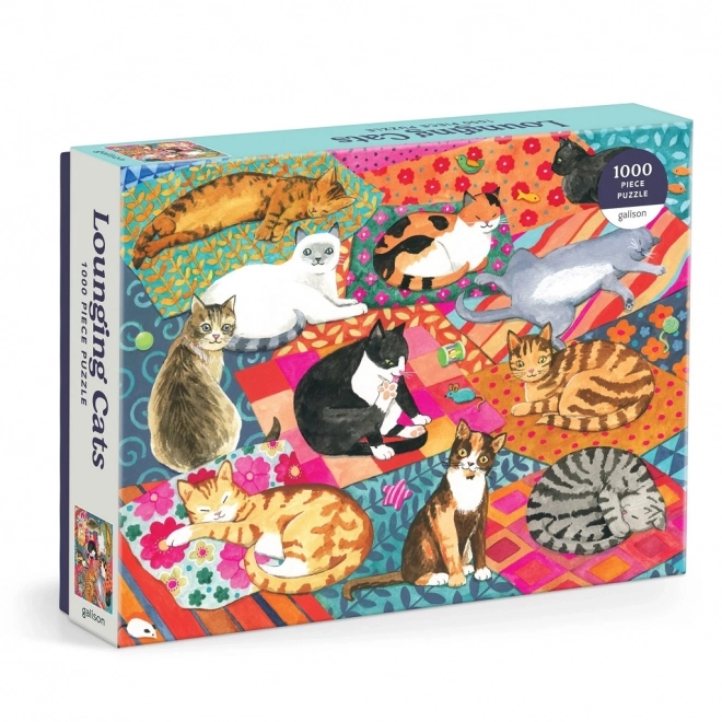 Puzzle Faulenzende Katzen 1000 Teile