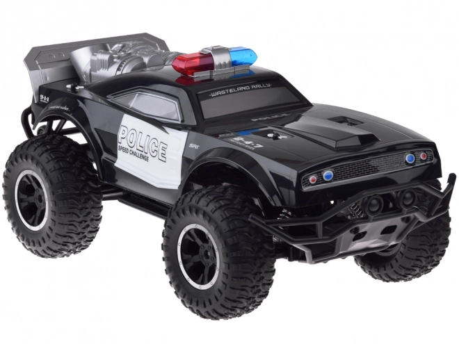 Großer ferngesteuerter Monstertruck POLIZEI Beleuchtung mit Fernbedienung RC0626