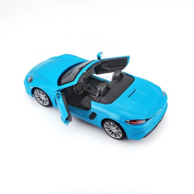 Bburago Porsche 718 Boxster Modellauto Blau