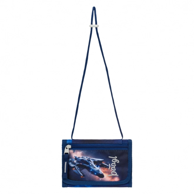 Brieftasche um den Hals Raumschiff