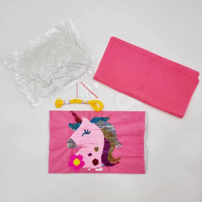 Kreativset Kissen Dekorieren Einhorn