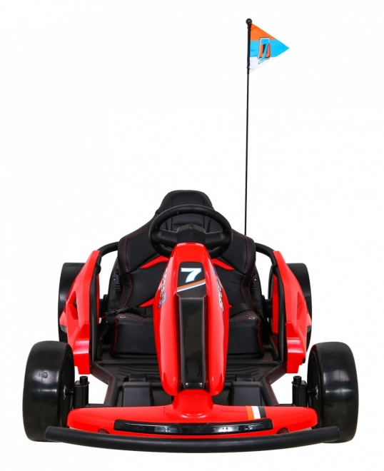 Speed 7 Drift King batteriebetriebenes Gokart für Kinder Rot + Drift-Funktion + Sportsitz + 2 Geschwindigkeiten + EVA