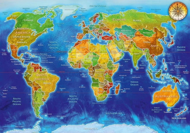 Puzzle Politische Karte 1000 Teile