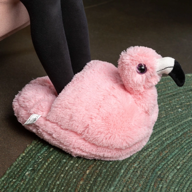 Cozy Noxxiez Plüsch Flamingo Wärmeschuh