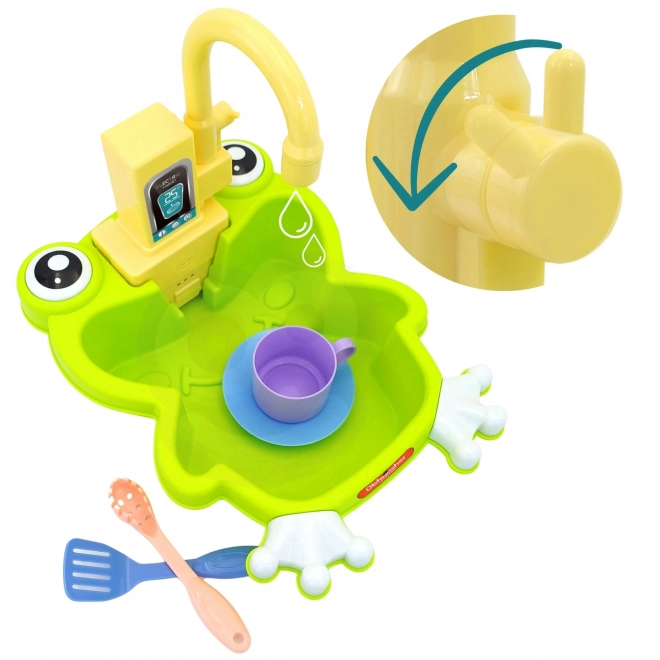Woopie Küchenspüle Frosch mit Wasserfunktion