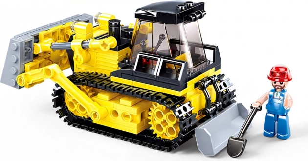 Bauarbeiter-Minifigur für lebendiges Spiel