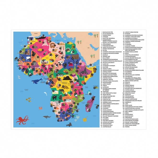 Mudpuppy Geografisches Puzzle Afrika Karte
