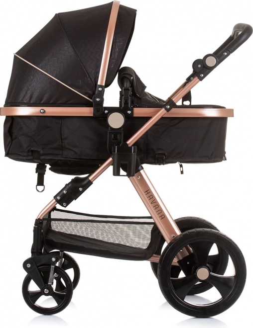 Chipolino Kinderwagen Havana 2in1 Obsidian Gold