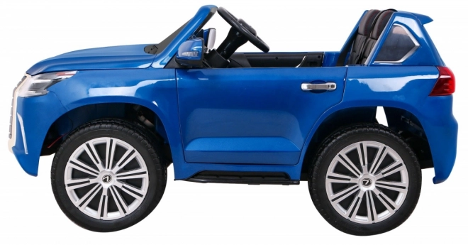 Lexus LX570 Bemaltes Auto für 2 Kinder Blau + Fernbedienung + EVA-Räder + Radio mit LED MP3
