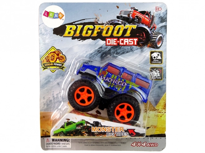 Monster Truck Spielzeugauto mit Rückziehantrieb und Sprungrampe