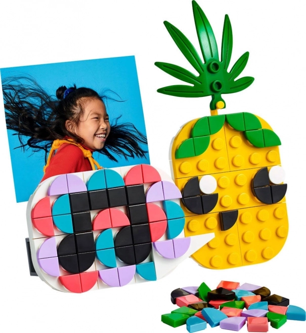 Lego DOTS Ananas Bilderrahmen und Miniaturtafel