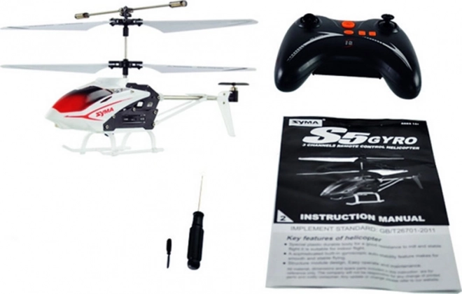 Ferngesteuerter Helikopter RC SYMA S5 Weiß