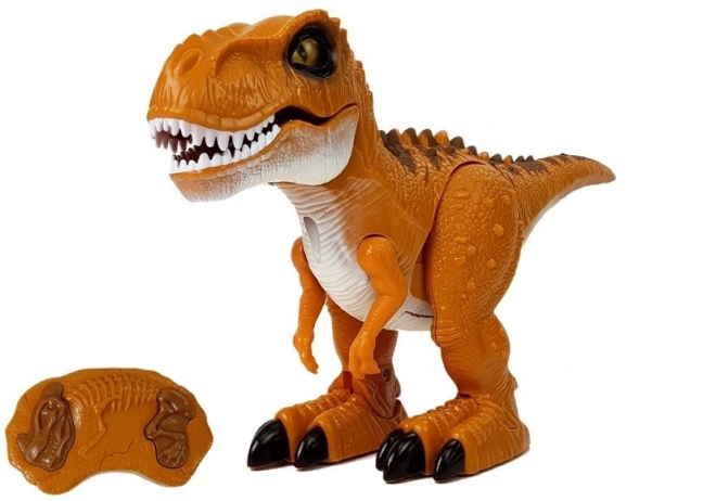 Ferngesteuerter Dinosaurier Braun R/C mit Licht und Sound