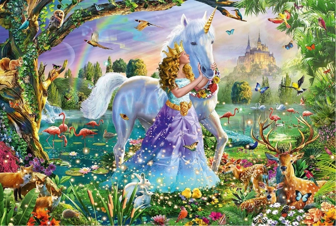 Prinzessin mit Einhorn Puzzle