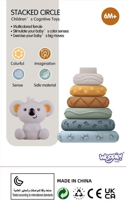 Woopie Baby Lernpyramide Koala 2-in-1 Beißring