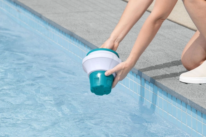 Schwimmdosierer für Poolchemie mit Thermometer von Bestway