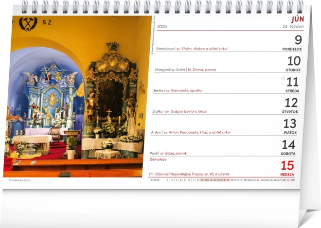 Notique Tischkalender Pilgerstätten 2025