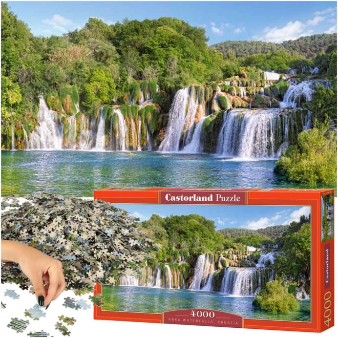 Puzzle 4000 Teile Krka-Wasserfälle, Kroatien