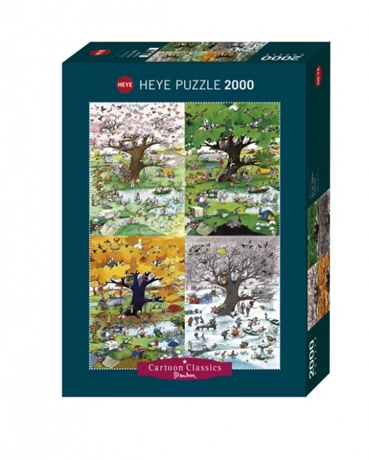 Puzzle mit 2000 Teilen - Vier Jahreszeiten