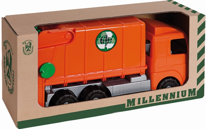 Androni Spielzeug Müllwagen orange