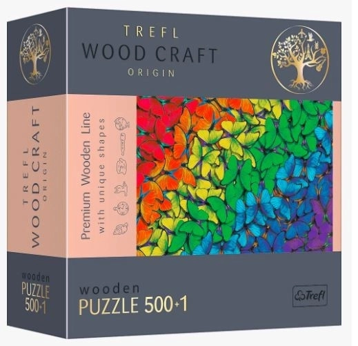 Trefl Holzpuzzle Bunte Schmetterlinge 501 Teile