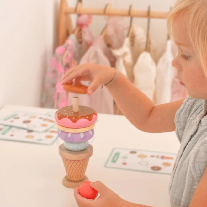 Woopie Green Montessori Eisdiele Holzspielzeug