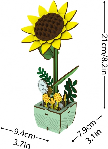 Holzpuzzle Sonnenblume 2Kids Toys