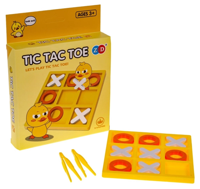 Logikspiel Tic-Tac-Toe Pinguin – orange