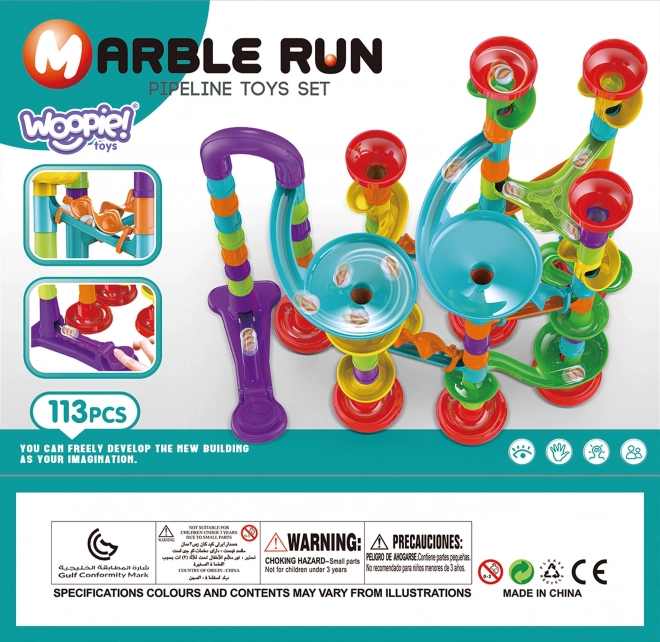 Woopie Kugelbahn Spiralset 113 Teile