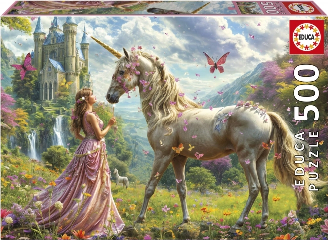 Puzzle Fee, Einhorn und Schmetterlinge 500 Teile