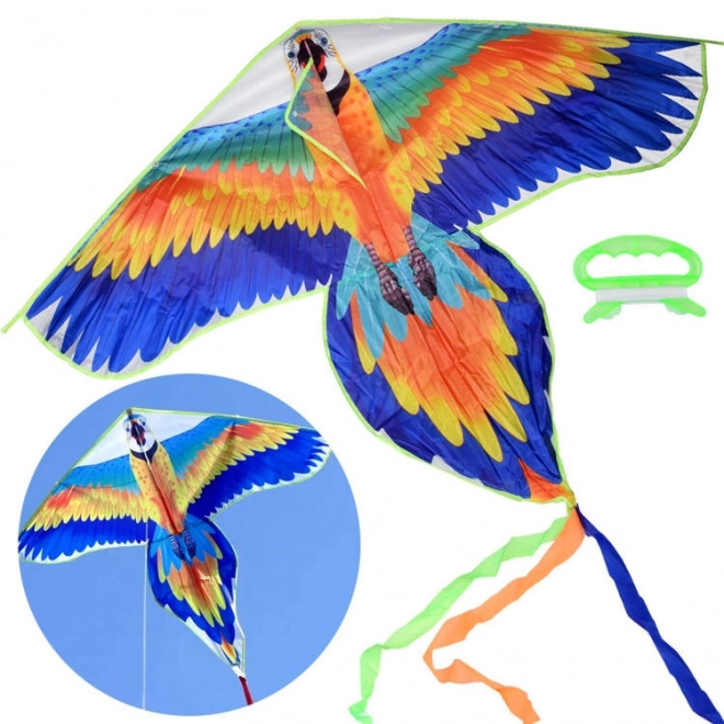 Bunter leuchtender Papageien-Drachen Kite Ara vogel ZA4414