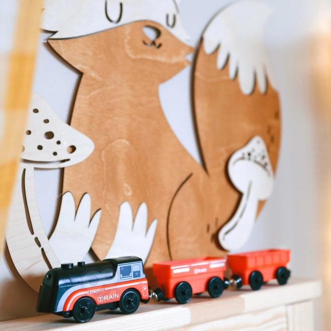 Elektrische Lokomotive mit Anhängern von Woopie