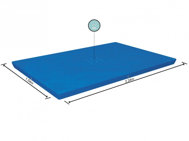 Schutzplane für Pool Bestway 224 x 154 cm