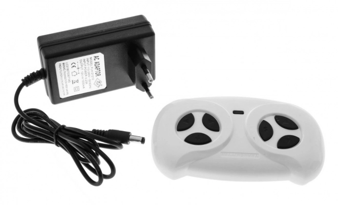 GT Sportwagen für Kinder blau + Fernbedienung + langsamer Start + Gepäckträger + MP3 LED-Diode