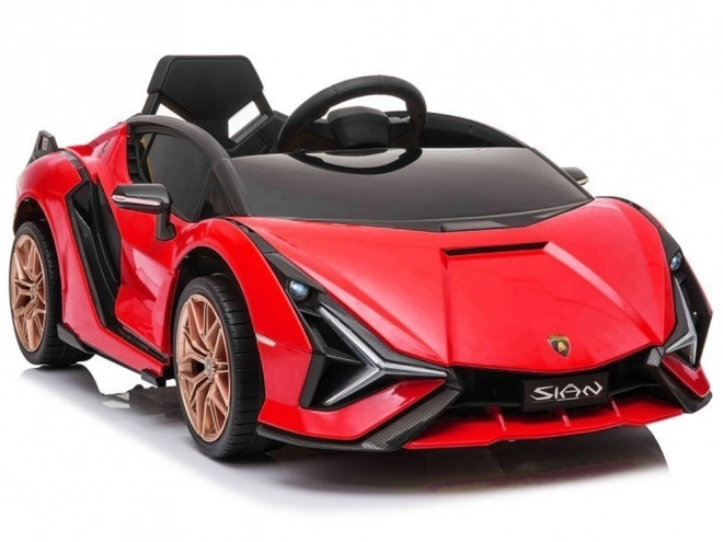 Lamborghini Sian Elektroauto für Kinder - Rot