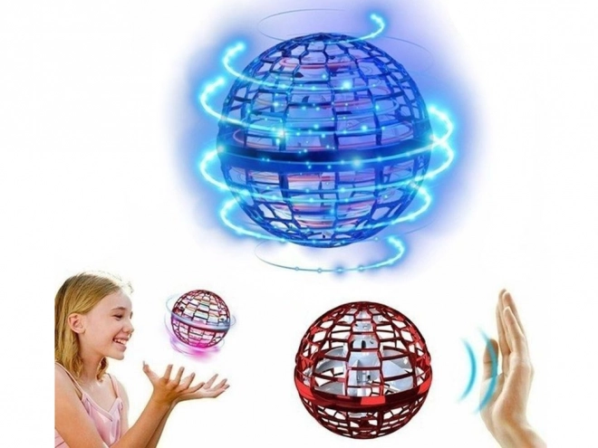 Leuchtende RC UFO Fliegende Kugel – Rot