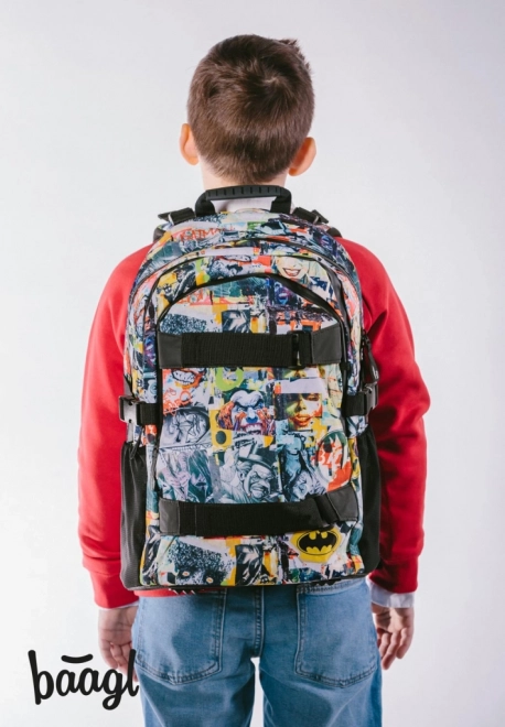 Schulrucksack Skate Batman Comics