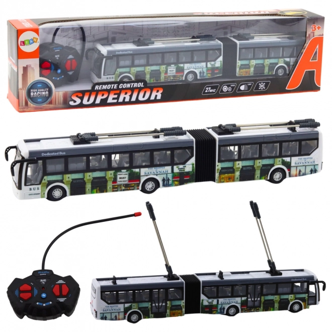 Fernbedienbarer Stadt-Trolleybus mit Lichtern