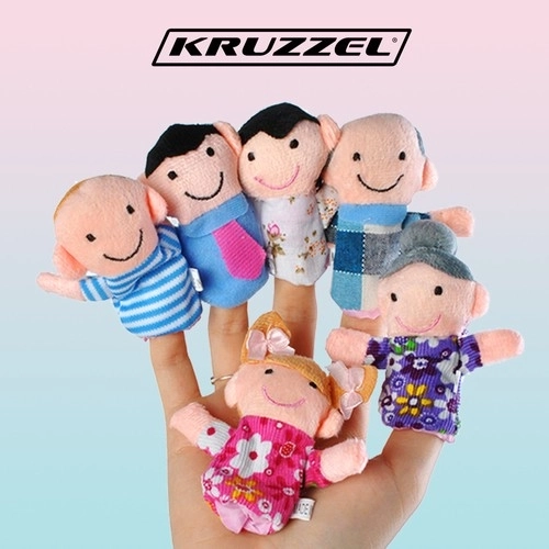 Fingerpuppen Set - Familie aus Stoff