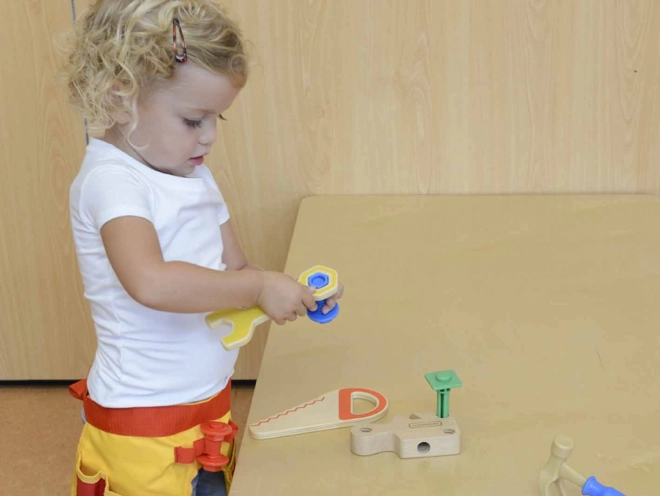 Werkzeuggürtel für Kinder mit 12 Handwerker-Werkzeugen