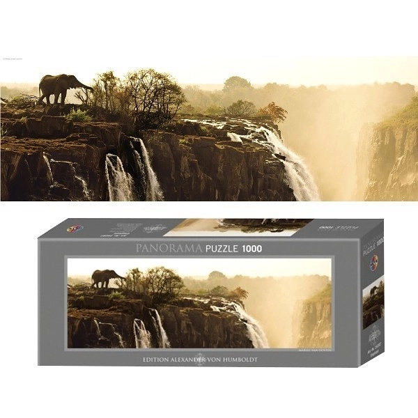 Panorama-Puzzle Elefant (Victoriafälle, Sambia) 1000 Teile