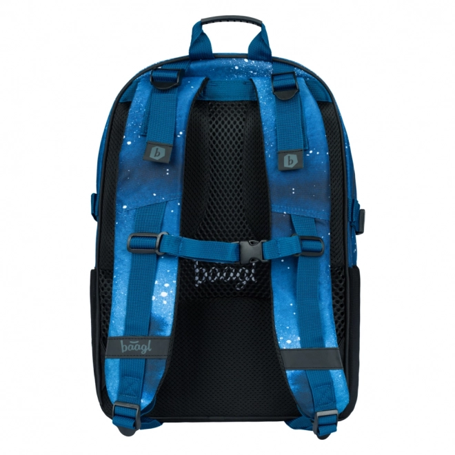 Baagl 3er-Set Skate Steel: Schulrucksack, Mäppchen, Turnbeutel