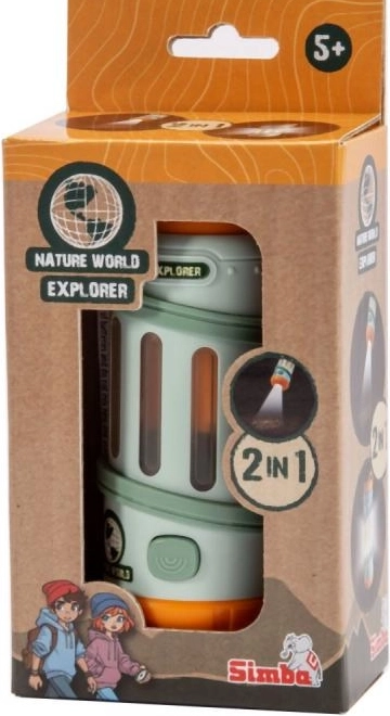 Taschenlampe 2-in-1 mit 360°-Beleuchtung