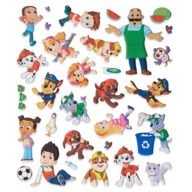 31 wiederverwendbare Puffy-Sticker