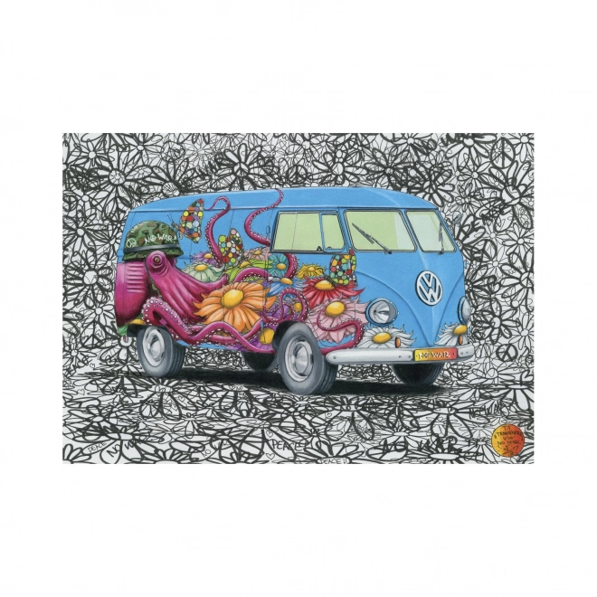 Dino Puzzle Hippies VW Bus