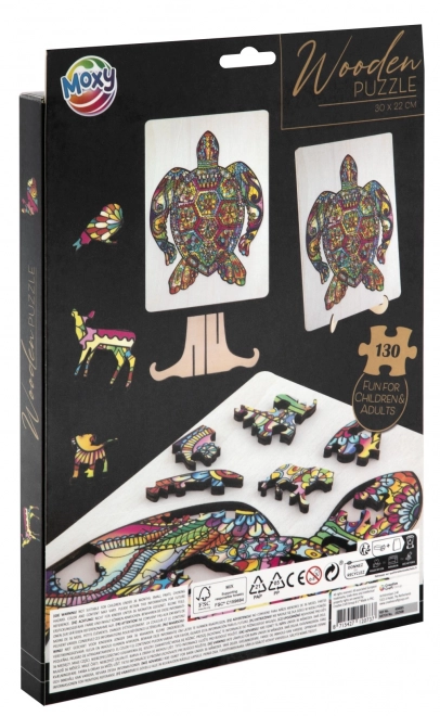 Moxy Sichthobel Puzzle Schildkröte 130 Teile